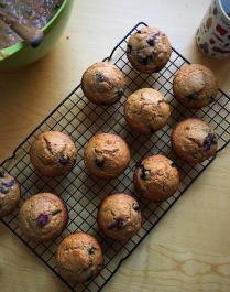 Blueberry muffins recipe by Julia Moskin