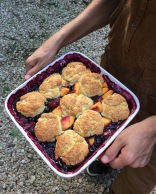 Peach and blackberry cobbler recipe by Melissa Clark